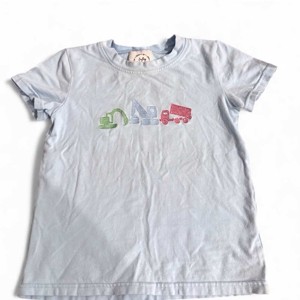 Kids Construction Theme T-Shirt - Blue​​